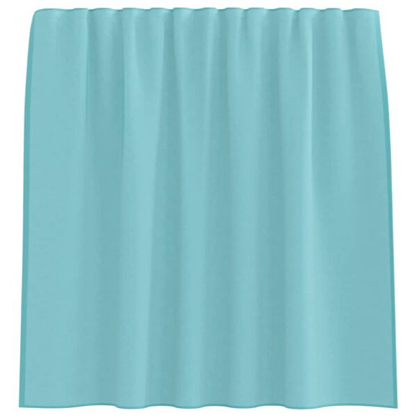 vidaXL Voile Curtains with Rod Pockets 2 pcs Turquoise