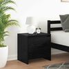 vidaXL Bedside Cabinet Black Oak 45 x 34 x 44.5 cm Engineered Wood