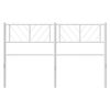 vidaXL Metal Replace Headboard White 140 cm
