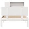 vidaXL Bookcase Bed without Mattress White 75x190cm Small Single Solid Wood Pine