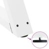 vidaXL Dining Table Legs 2 pcs White 70x(72-73.3) cm Steel