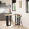 vidaXL Bar Table Legs T-Shaped&nbsp;2 pcs Black 50x35x(90-91) cm Steel