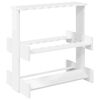 vidaXL Fishing Rod Holder Engineered Wood 60 x 35 x 60 cm Gloss White