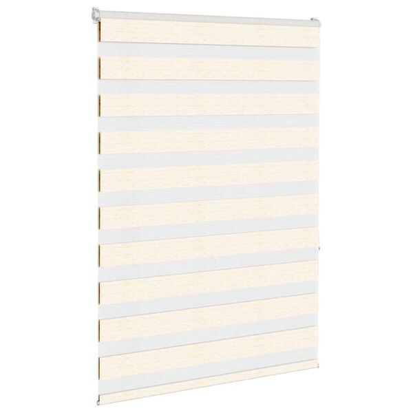 vidaXL Zebra Blind Marble Beige 95x150 cm Fabric Width 90.9 cm Polyester