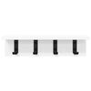vidaXL Wall-Mounted Coat Rack Wall-mounted White 40 x 10.5 x 10.5 cm