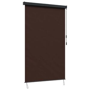 vidaXL Roller Blind Brown 180 x 250 cm Fabric and Aluminum