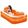 Happy People Swimming Pool Relax and Enjoy 195x122x50 cm Orange
