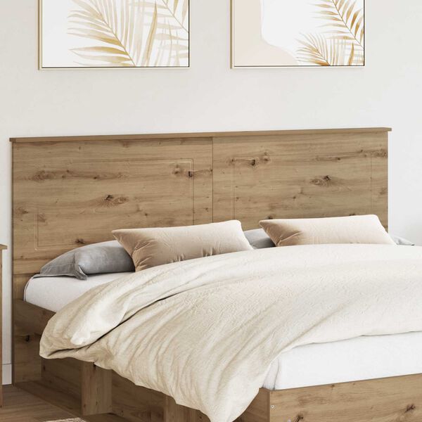vidaXL Headboard Artisan Oak 200 cm Engineered Wood