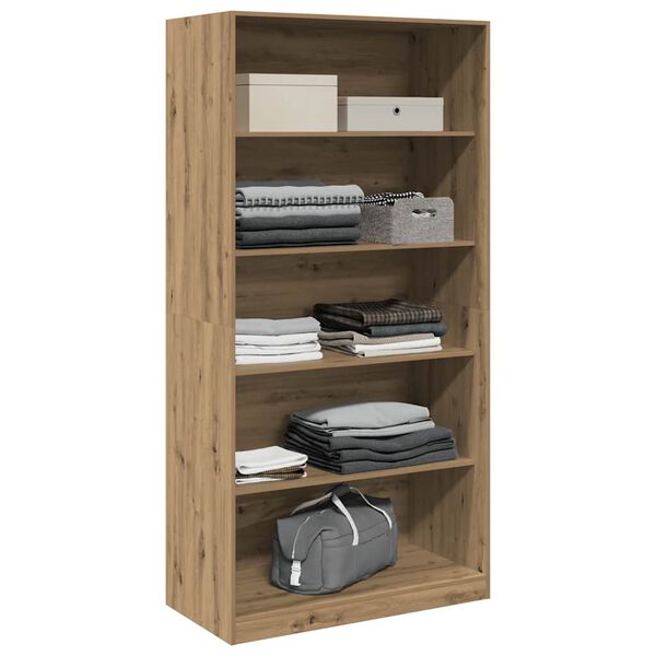 vidaXL Wardrobe Artisian Oak 100x50x200 cm Engineered Wood
