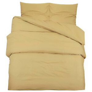 vidaXL Duvet Cover Set Taupe 140x200 cm Light-weight Microfiber