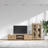 vidaXL TV Cabinet Set with Drawer FLORIN Artisan Oak Engineered Wood