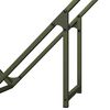 vidaXL Firewood Rack Olive Green 100x25x100 cm Cold-rolled steel