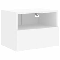 vidaXL TV Wall Cabinet White 40x30x30 cm Engineered Wood