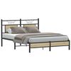 vidaXL Bed Frame without Mattress Sonoma Oak 140x190 cm Engineered Wood