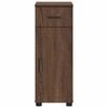 vidaXL Bathroom Cabinet with Drawer Brown Oak 30 x 35 x 80 cm