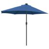 vidaXL Garden Parasol Azurblau 294 x 150 x 224 cm Polyester and Steel