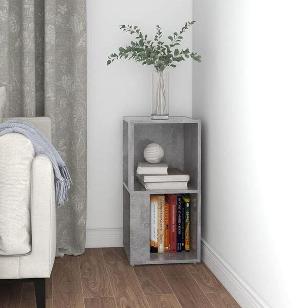 vidaXL Corner Cabinet Concrete Grey 33x33x67 cm Engineered Wood