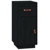 vidaXL Sideboard Black 34x40x75 cm Solid Wood Pine