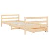 vidaXL Kids Bed Frame with Drawers 80x200 cm Solid Wood Pine