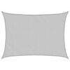vidaXL Sun Shade Sail Light Grey 8x6 m 100% Polyester Oxford