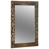 vidaXL Wall Mirror Walnut Brown 70 x 50 cm Engineered Wood and Glass