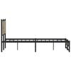 vidaXL Metal Bed Frame without Mattress Sonoma Oak 140x190 cm
