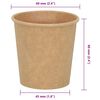 vidaXL Paper Coffee Cups 1000 pcs 4oz 100ml Brown