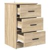 vidaXL Bedside Cabinet Sonoma oak 38 x 38 x 66 cm Engineered wood