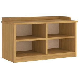 vidaXL Hallway Bench SANDNES 87x40x50 cm Solid Wood Pine