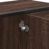 vidaXL Bathroom Sink Cabinet Brown Oak 80x33x60 cm Engineered Wood