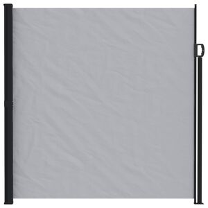 vidaXL Retractable Side Awning 500 x 200 cm Polyester Rectangular Grey