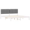 vidaXL Bed Frame with Upholstered Headboard Light Grey 180 x 200 cm