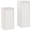 vidaXL TV Cabinets 2 pcs White Solid Wood Pine