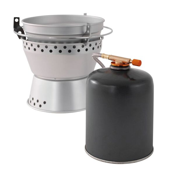 Easy Camp Camping Cooker & Stove Set Storm Silver
