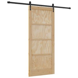 vidaXL Sliding Door ORKDAL Natural 86 x 198.5 cm Solid Pine Wood