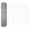 vidaXL Welded Wire Fence Silver 0.8 x 50 m