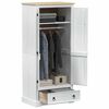 vidaXL Wardrobes with Drawer White 76 x 50 x 170 cm Solid Pine Wood