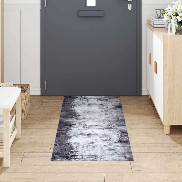 vidaXL Kitchen Rug Grey 180 x 60 cm Velvet