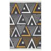 vidaXL Rug Yellow and Grey 160x230 cm Cotton