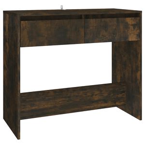 vidaXL Console Table Smoked Oak 89x41x76,5 cm Engineered Wood