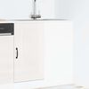vidaXL Kitchen Base Cabinet "Kalmar" High Gloss White Engineered Wood