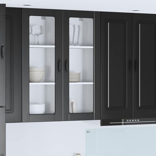 vidaXL Kitchen Cabinet Black 40 x 31 x 100 cm Engineered Wood