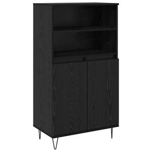 vidaXL Highboard Black 60 x 36 x 110 cm Engineered wood
