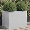 vidaXL Planter Silver 62x47x46 cm Galvanised Steel