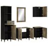 vidaXL 5 Piece Bathroom Furniture Set Solid Wood Mango