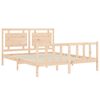 vidaXL Bed Frame without Mattress King Size Solid Wood Pine