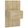 vidaXL Bed Headboard with Cabinets Sonoma Oak Engineered Wood