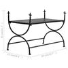 vidaXL Bench Vintage Style Metal 83x42x55 cm Black