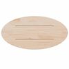 vidaXL Table Top 60x30x2.5 cm Solid Wood Pine Oval