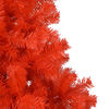 vidaXL Artificial Pre-lit Christmas Tree with Ball Set Red 150 cm PVC
